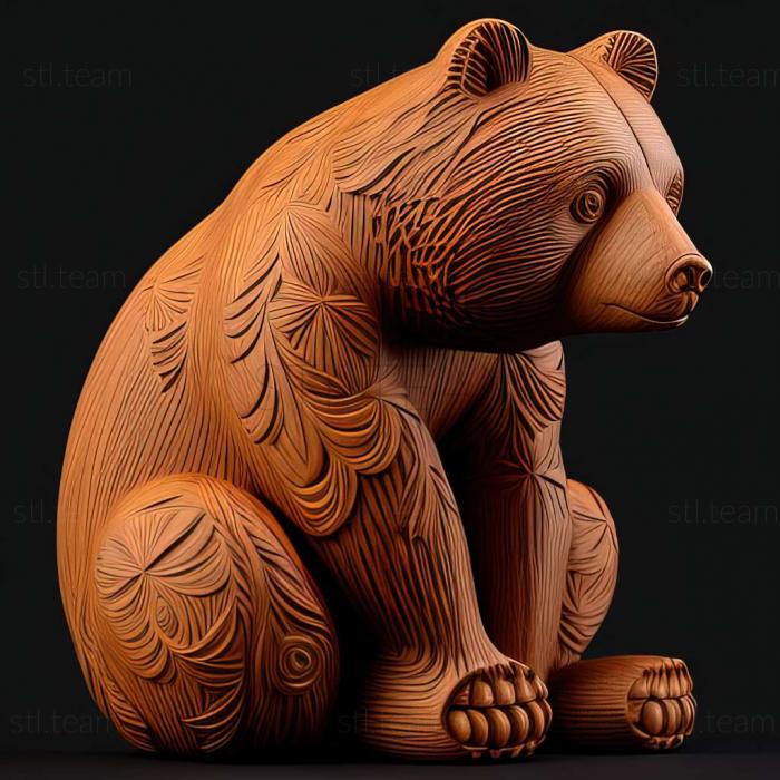 3D модель Марьям медведь знаменитое животное (STL)